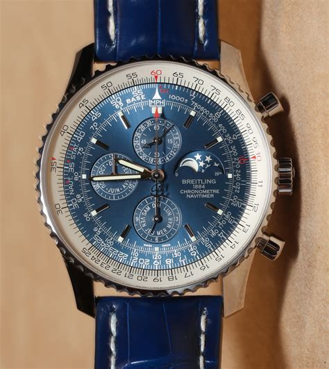 breitling limited edition blue face|breitling blue face navitimer.